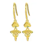 925 Sterling Silver Micro Pave Clear Cubic Zirconia Earring Hooks