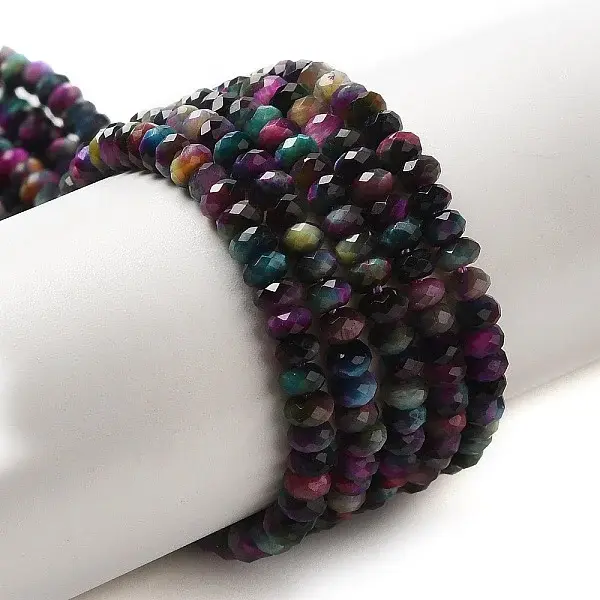 Natural Rainbow Tiger Eye Beads Strands