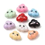 Opaque Printed Acrylic Beads