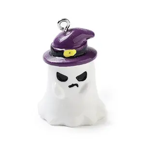 Halloween Theme Baking Paint Resin Pendants
