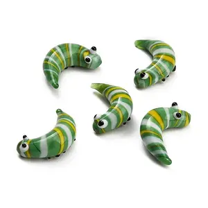 Handmade Lampwork Worm Figurines