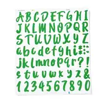 Number & Alphabet & Sign PVC Waterproof Self-Adhesive Sticker