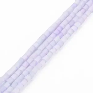 Glass Silk Stain Style Beads Strands