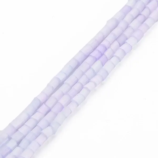 Glass Silk Stain Style Beads Strands