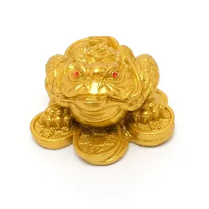 Resin Toad and Copper Coin Ornaments