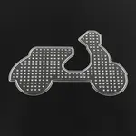 Motorcycle ABC Plastic Pegboards used for 5x5mm DIY Fuse Beads