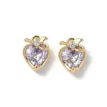 Brass Micro Pave Cubic Zirconia Charms
