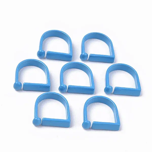 Spray Painted Alloy Cuff Rings