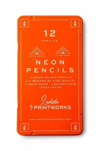 Printworks  Sada pastelek v pouzdře  Neon 12-pack