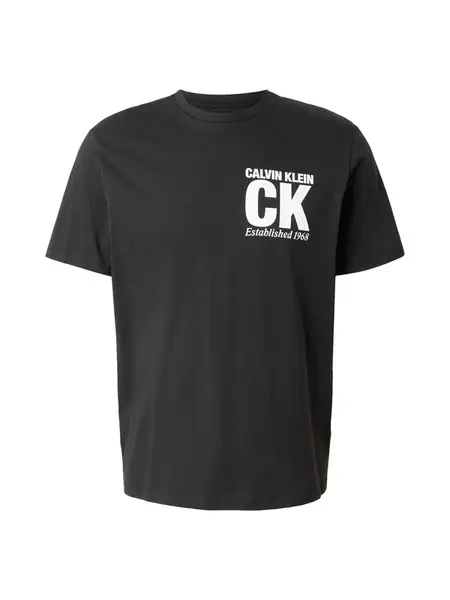 Calvin Klein Tričko  čierna / biela