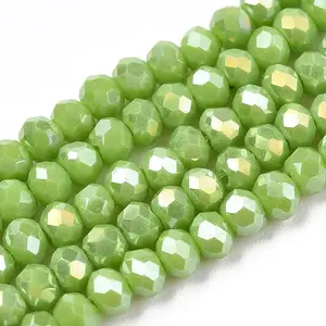 Electroplate Glass Beads Strands