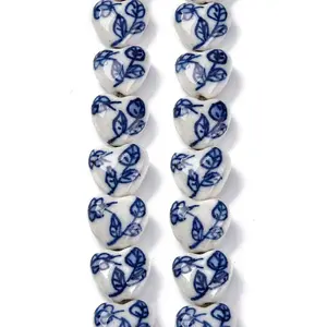 Handmade Blue and White Porcelain Beads Strands