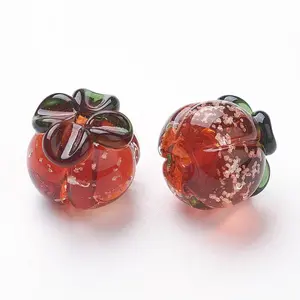 Autumn Theme Luminous Handmade Lampwork Beads