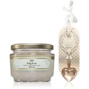 Sabon White Tea telový peeling 320 ml
