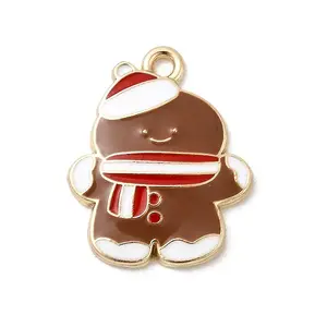 Christmas Alloy Enamel Pendants