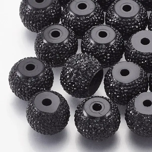 Resin Rhinestone Beads