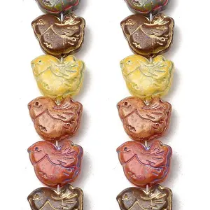 Painted Glass Beads Strands