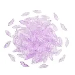 100Pcs Baking Paint Transparent Glass Pendants