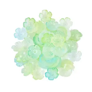 Transparent Plastic Bead Caps