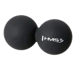 O7541 Dvojitý masážní míč Lacrosse ball BLC02 černý - 6,5cm