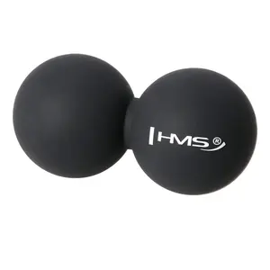 HMS Dvojitý masážní míč BLC02 černý - Lacrosse Ball