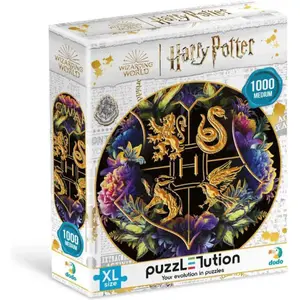 Harry Potter puzzle 68x48cm znak Bradavic 1000 dílků