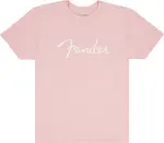 Fender Spaghetti Logo T-Shirt, Shell Pink, M