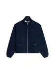 Tommy Jeans Prechodná bunda 'Peached Zip-thru'  námornícka modrá
