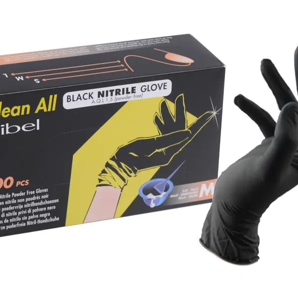 Nitrilové rukavice pro kadeřníky Sibel Clean All 100 ks - M (093400155) + dárek zdarma