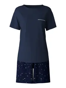 CALIDA Kraťasy  námornícka modrá / biela