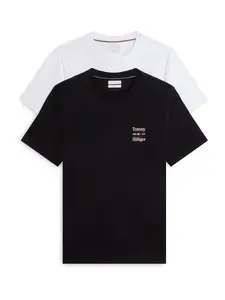 TOMMY HILFIGER Tričko  čierna / biela