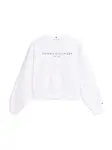 TOMMY HILFIGER Mikina  tmavomodrá / biela