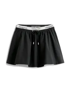 Tommy Jeans Sukňa  čierna / biela