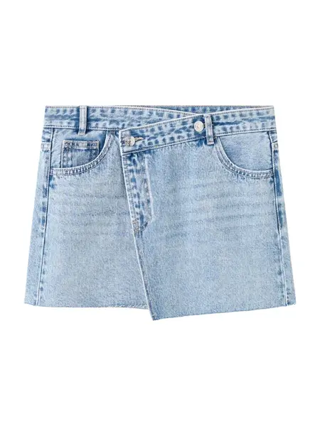MANGO TEEN Sukňa  modrá denim