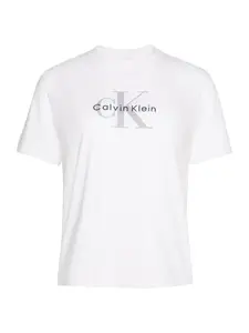 Calvin Klein Jeans Tričko  sivá / biela