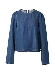 OBJECT Blúzka 'OBJFRAME'  modrá denim