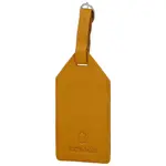 Kožená jmenovka na kufr žlutá - Katana Enisia