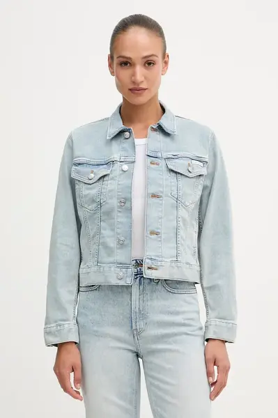 Calvin Klein Jeans  džínová bunda dámská s bavlnou