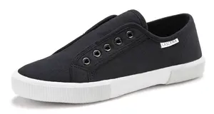 LASCANA Slip-on obuv  čierna