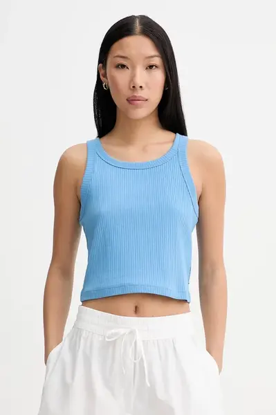 Marc O'Polo crop top dámský bavlněný s elastanem