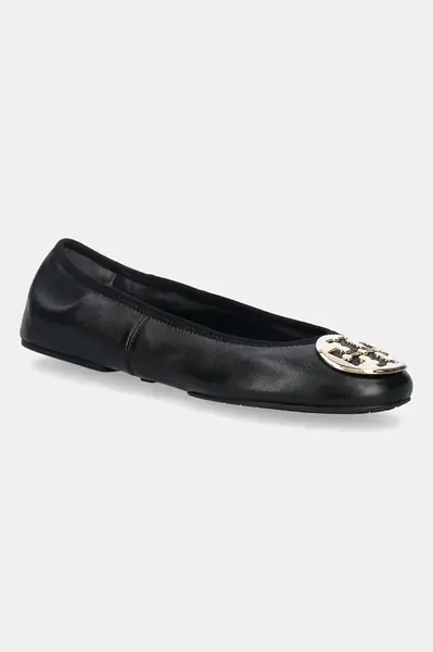 Kožené balerínky Tory Burch Reva Travel Ballet