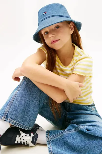 Tommy Hilfiger klobouk dětský džínový