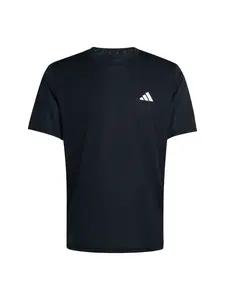 ADIDAS PERFORMANCE Funkčné tričko 'Essentials'  čierna / biela
