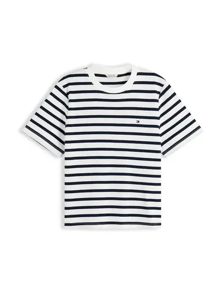 TOMMY HILFIGER Tričko  námornícka modrá / biela
