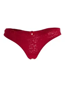 Hunkemöller Tangá 'Marine'  červená