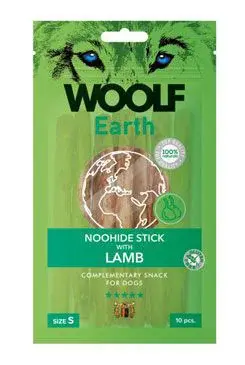 Woolf pochoutka earth noohide S lamb 90g