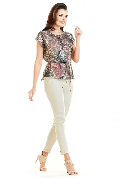 Awama Woman's Blouse A278 Brown