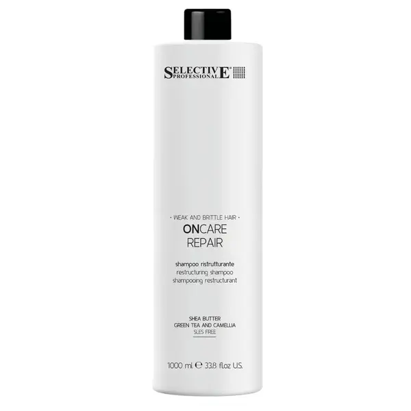 Šampon pro poškozené a lámavé vlasy Selective Professional OnCare Repair Shampoo - 1000 ml + dárek zdarma
