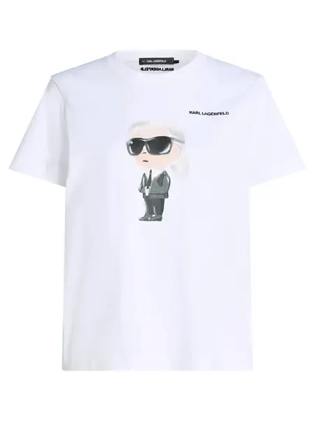 Karl Lagerfeld Tričko  sivá / čierna / biela