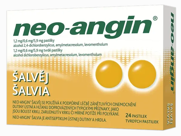 NEO-ANGIN šalvěj 24 pastilek